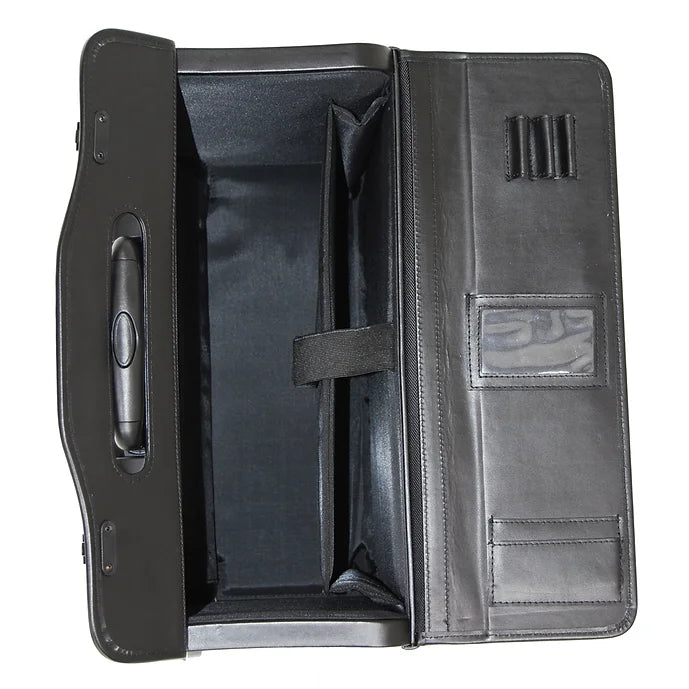 Netpack Leather Wheeled Catalog Case / Litigation Case 15011 Black
