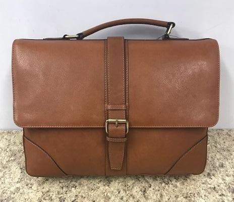 NLDA Leather Flapover Briefcase 724-1602