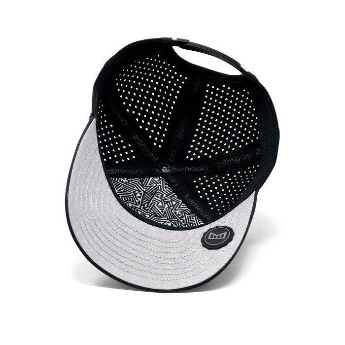 The inside view of the Melin Split Fit Odyssey Brick Hydro hat in green camo