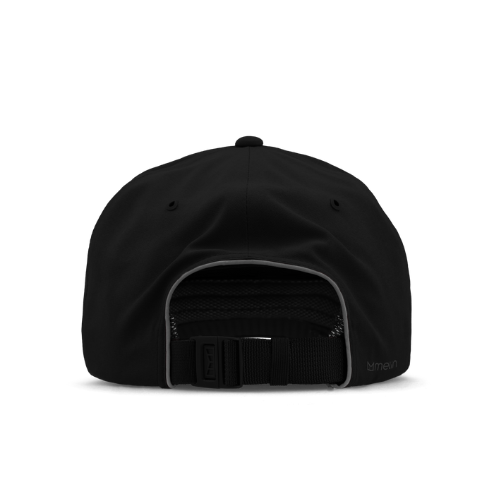 The back view of the melin Odysea Hydro VO2 hat in Shadow
