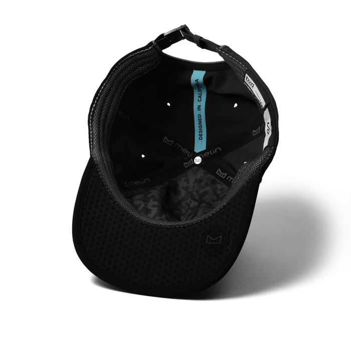 The inside view of the melin Odysea Hydro VO2 hat in Shadow