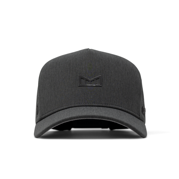 The front view of the melin Odysea Hydrolite  Split Fit in  Heather Charcoal