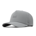 The front, angled view of the melin Odysea Hydrolite  Split Fit in  Heather Grey