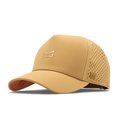 The angled view of the melin Split Fit Odysea Hydrolite hat in medal bronze