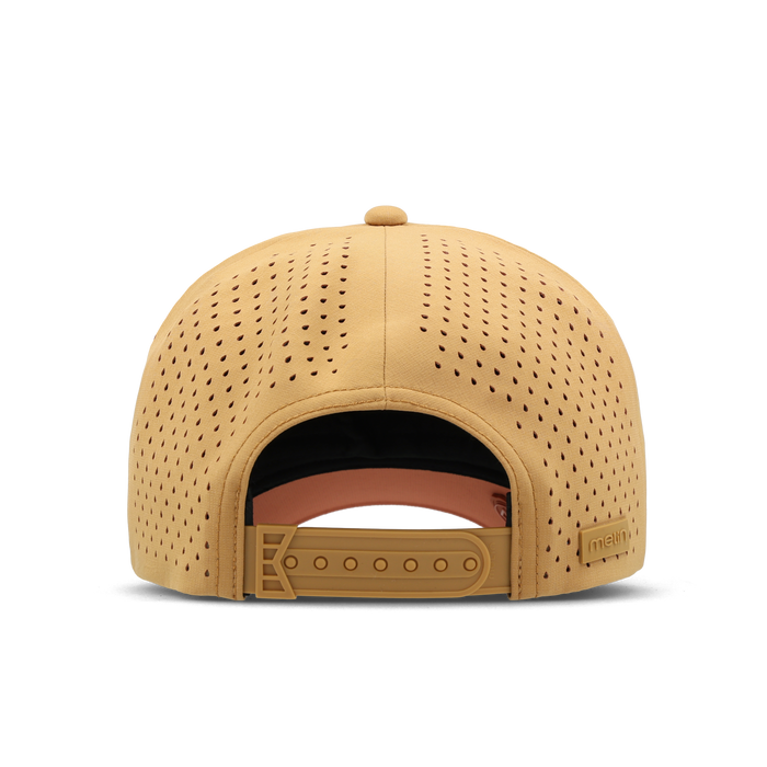 The back view of the melin Split Fit Odysea Hydrolite hat in medal bronze