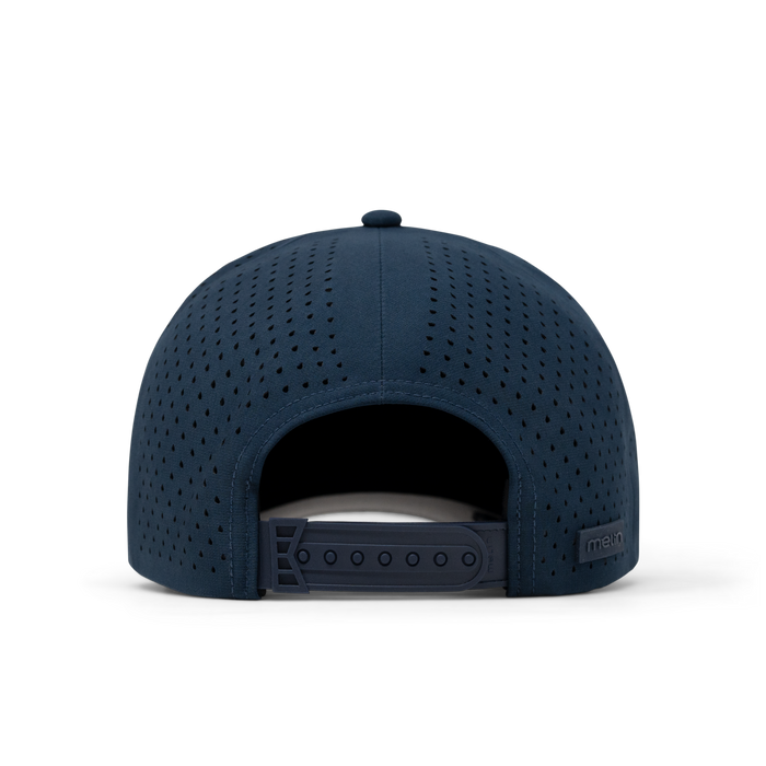 The back view of the melin Odysea Hydrolite  Split Fit in  Navy