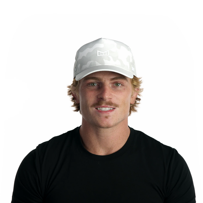 The model-image of melin's Odysea Hydrolite snapback hat in Snow Camo