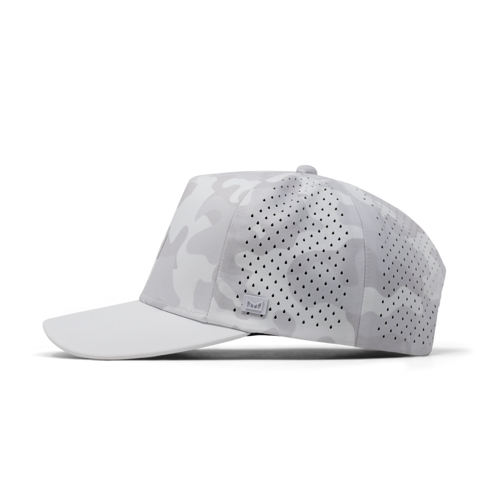 The side view of the melin Odysea Hydrolite  Split Fit in  Snow Camo