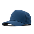 The front, angled view of melin's Odysea Hydrolite snapback hat in Steel Blue