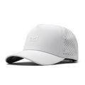 The front, angled view of melin's Odysea Hydrolite snapback hat in White