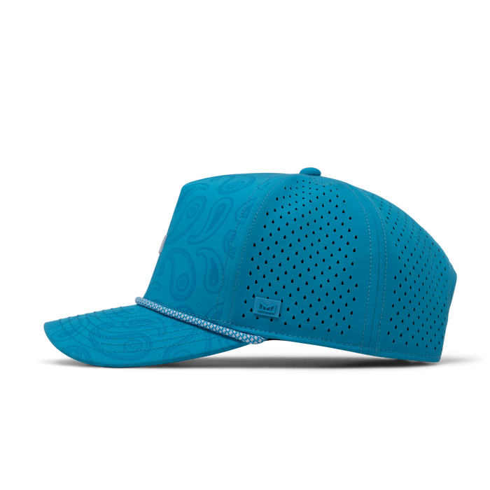 The side view of the melin Split Fit Odysea Links Hydro  in  Electric Blue