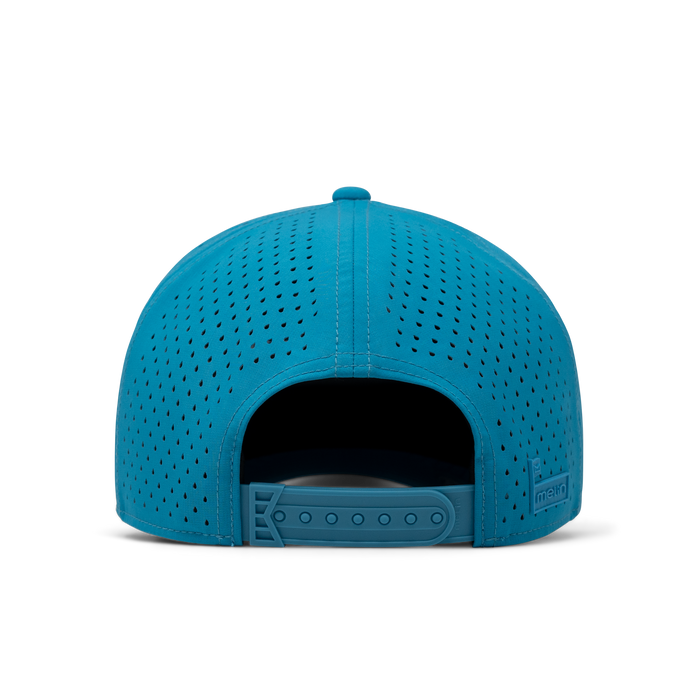 The back view of the melin Split Fit Odysea Links Hydro  in  Electric Blue