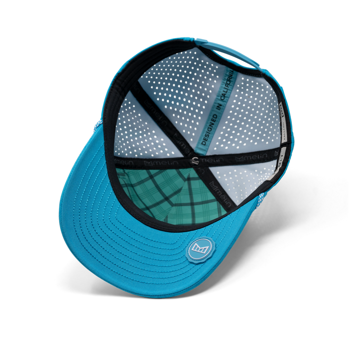 The inside view of the melin Split Fit Odysea Links Hydro  in  Electric Blue