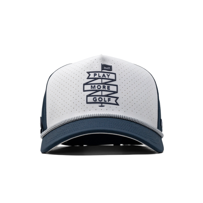 The front view of the melin Odysea Links Drive Hydro  Split Fit in  Navy / White