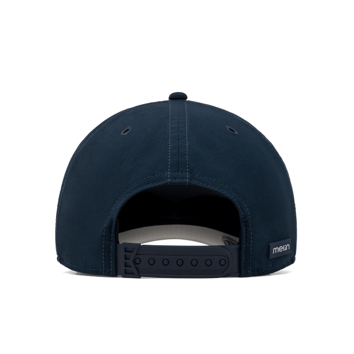 The back view of the melin Odysea Links Drive Hydro  Split Fit in  Navy / White