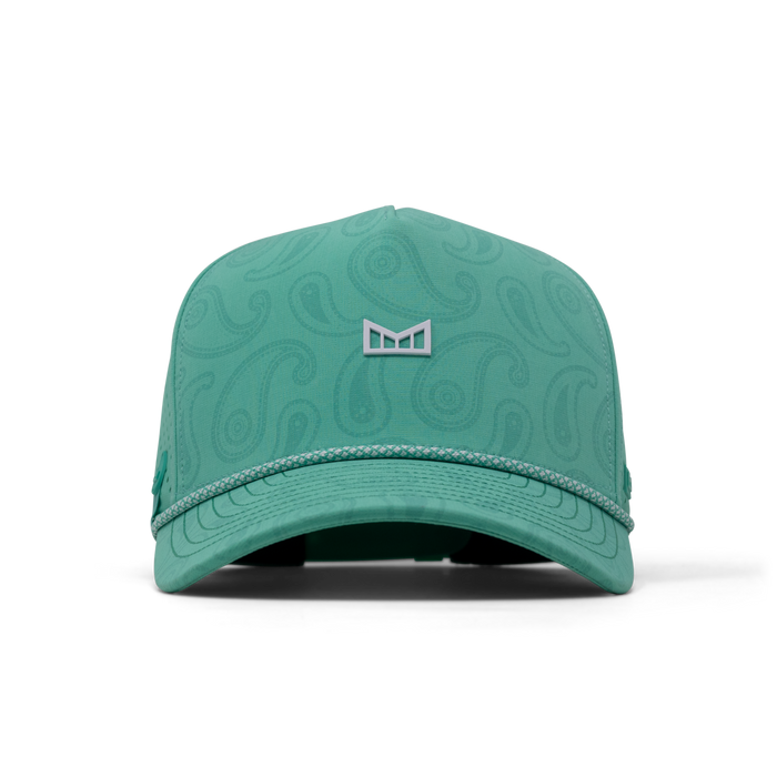The front view of the melin Split Fit Odysea Links Hydro  in  Neon Aqua