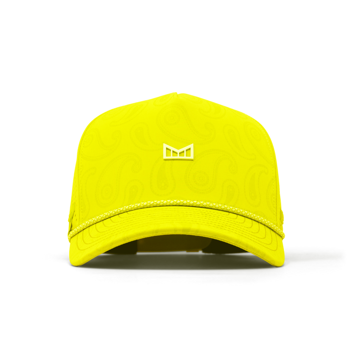The front view of the melin Split Fit Odysea Links Hydro  in  Neon Yellow