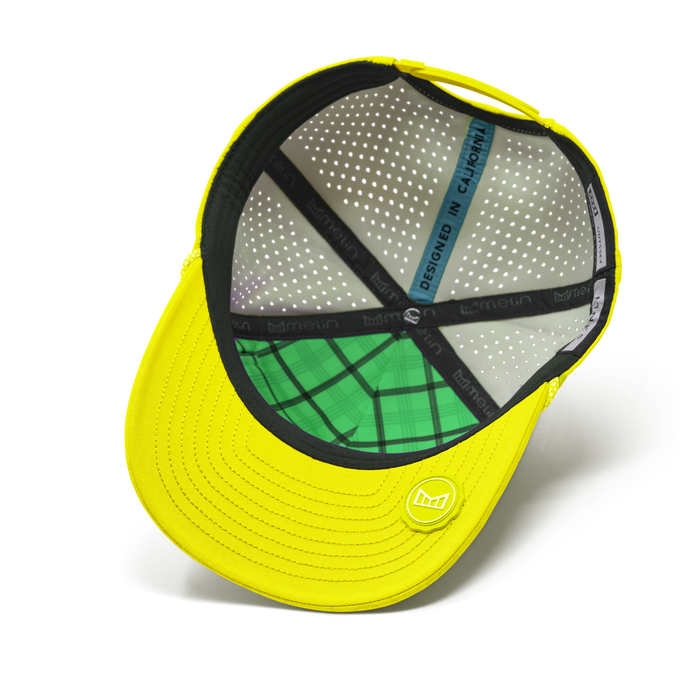 The inside view of the melin Split Fit Odysea Links Hydro  in  Neon Yellow
