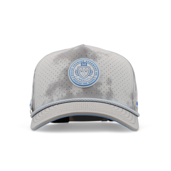 The front view of the melin Odysea Links Hydro  Split Fit in  Sky / Light Grey