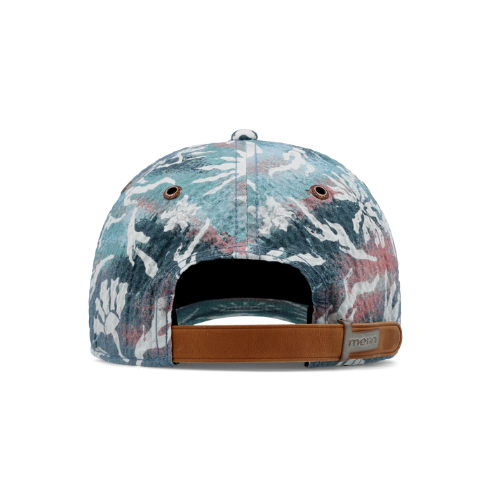 The back view of the melin Split Fit Odysea Mill Visions hat in marine