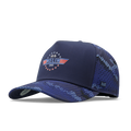 The angled view of the melin Split Fit Odysea Mindset Hydro hat in maverick