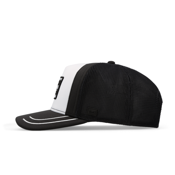The side view of the melin Odysea MPH Pit Crew Hydro  Split Fit in  Black