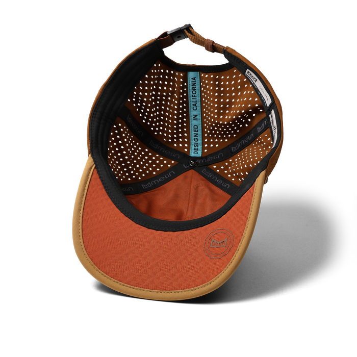 The inside view of the melin Odysea Packable Hydro Split Fit in Bone Brown