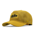 The angled view of the melin Split Fit Odysea Retro Hydro hat in golden