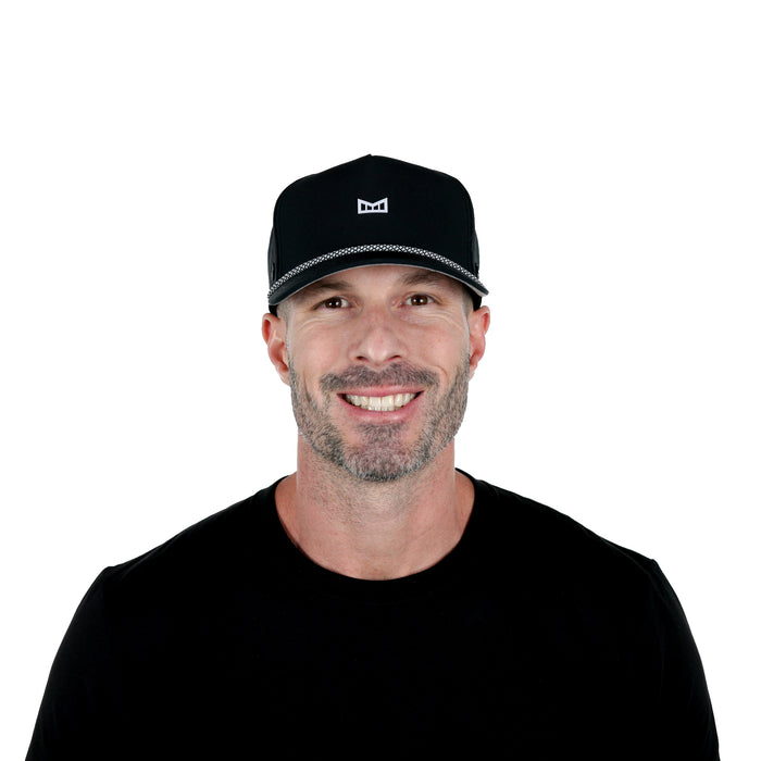 The model-image of melin's Odyssey Rope Bulls Icon Hydro hat - Black