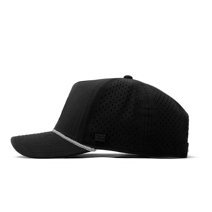 The side view of the melin Odysea Rope Bulls Icon Hydro  Split Fit in  Black