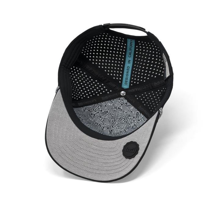 The inside view of the melin Odysea Rope Bulls Icon Hydro  Split Fit in  Black