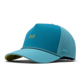 The front, angled view of the melin Odysea Rope Bulls Icon Hydro  Split Fit in  Blue Lagoon