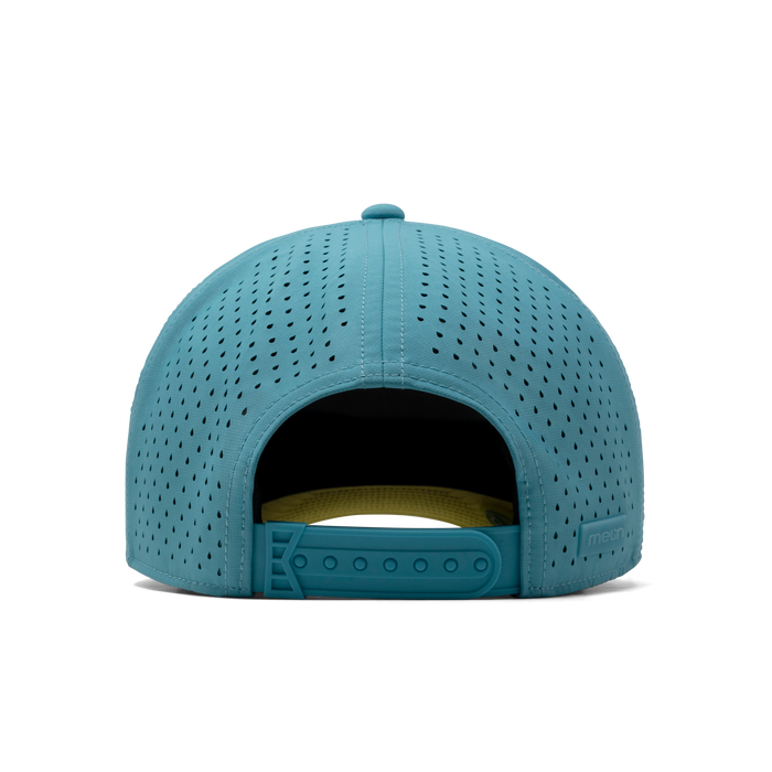 The back view of the melin Odysea Rope Bulls Icon Hydro  Split Fit in  Blue Lagoon