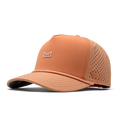 The front, angled view of the melin Odysea Rope Bulls Icon Hydro  Split Fit in  Cantaloupe Cooler