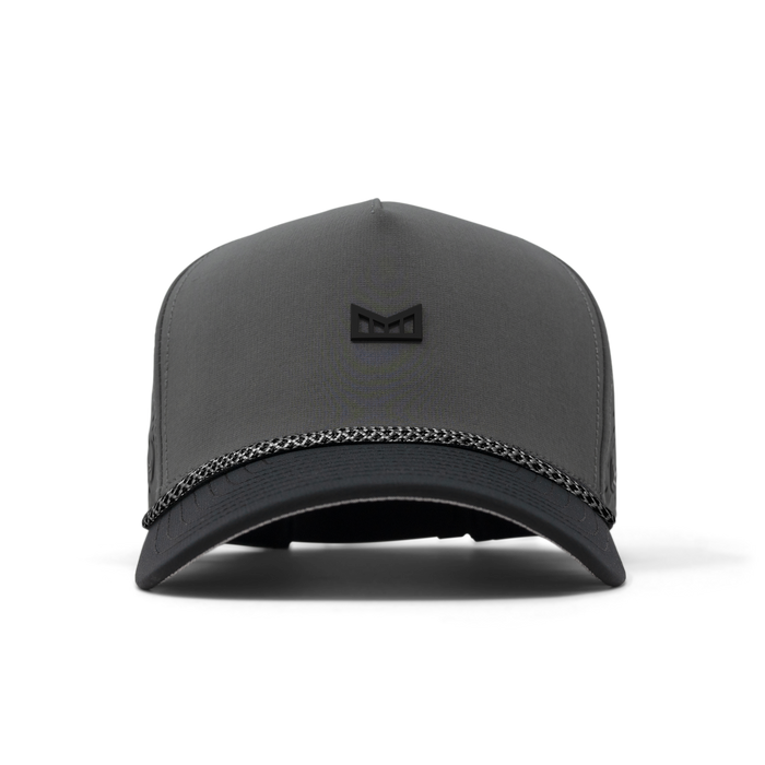 The front view of melin's Odysea Rope Bulls Icon Hydro - Charcoal / Black