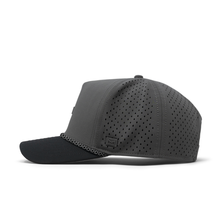 The side view of melin's Odysea Rope Bulls Icon Hydro - Charcoal / Black