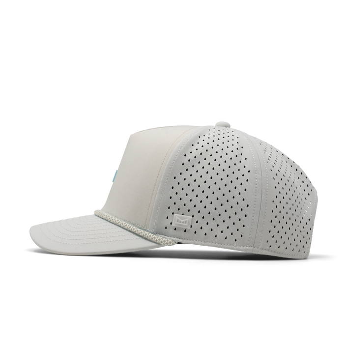 The side view of the melin Odysea Rope Bulls Icon Hydro  Split Fit in  Colada