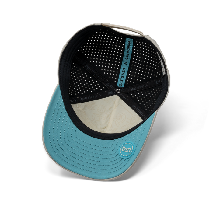 The inside view of the melin Odysea Rope Bulls Icon Hydro  Split Fit in  Colada