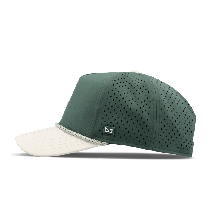 The side view of the melin Odysea Rope Bulls Icon Hydro  Split Fit in  Misty Trails