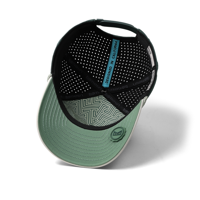 The inside view of the melin Odysea Rope Bulls Icon Hydro  Split Fit in  Misty Trails