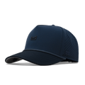 The front, angled view of the melin Odysea Rope Bulls Icon Hydro  Split Fit in Navy / Dark Navy