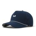 The front, angled view of the melin Odysea Rope Bulls Icon Hydro  Split Fit in  Navy