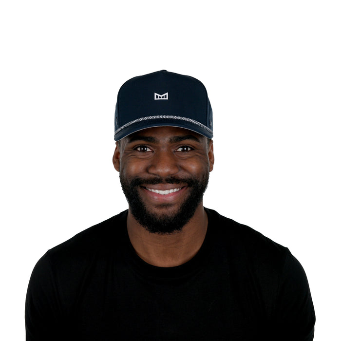The model-image of melin's Odyssey Rope Bulls Icon Hydro hat - Navy