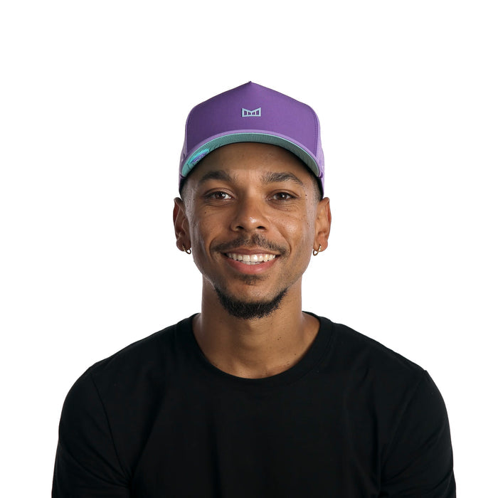 The model-image of melin's Odyssey Rope Bulls Icon Hydro hat - Purple Haze