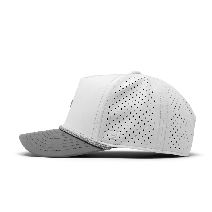 The side view of melin's Odysea Rope Bulls Icon Hydro - White / Grey