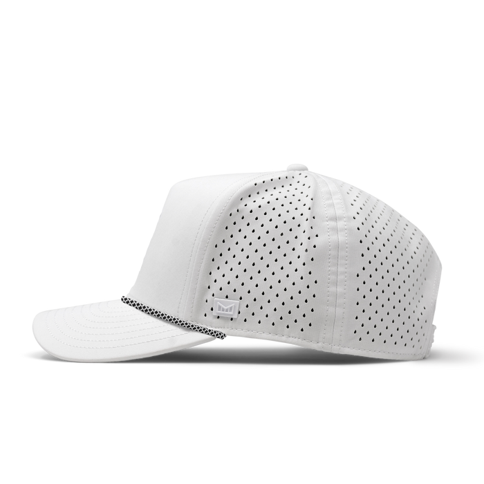 The side view of the melin Odysea Rope Bulls Icon Hydro  Split Fit in  White