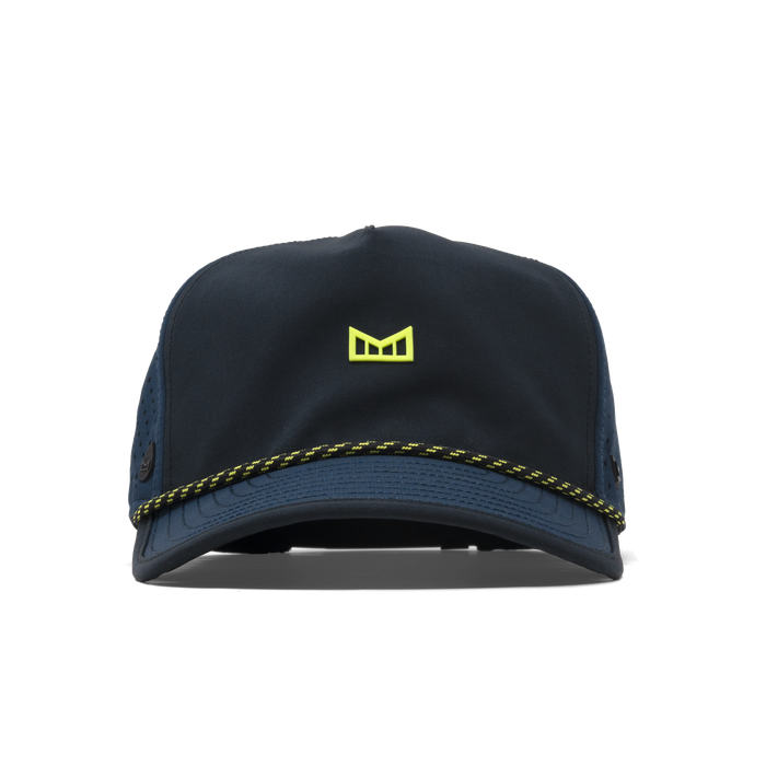 The front view of the melin Split Fit Odysea Rope Bulls Icon MPH Hydro in  Black Iris / Black