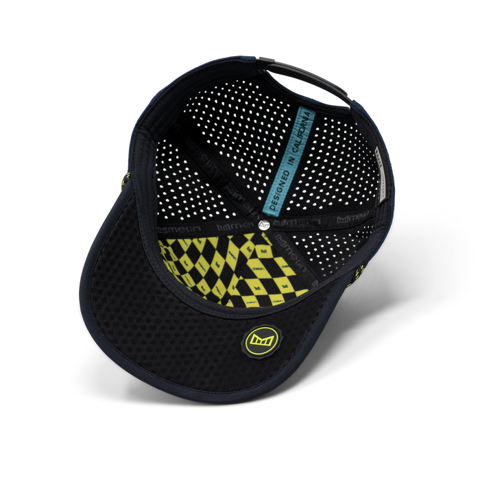 The inside view of the melin Split Fit Odysea Rope Bulls Icon MPH Hydro in  Black Iris / Black