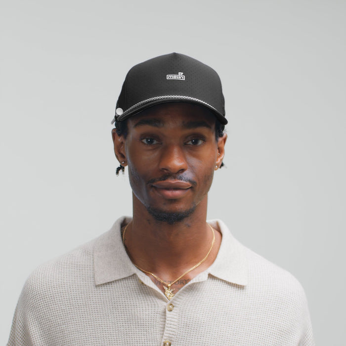 The model-image of the melin Split Fit Odysea Rope Links Hydro hat in black