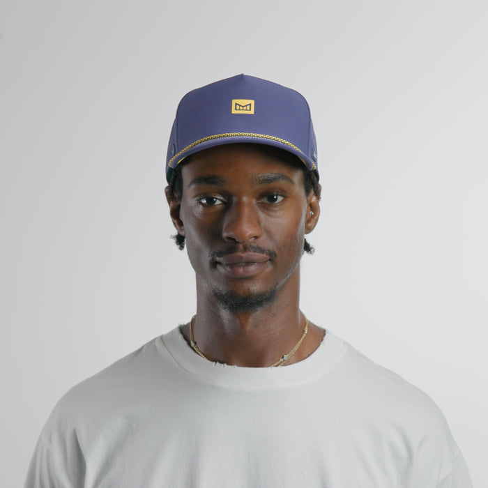 The model-image of the melin Split Fit Odysea Rope Streamline Hydro hat in peacoat